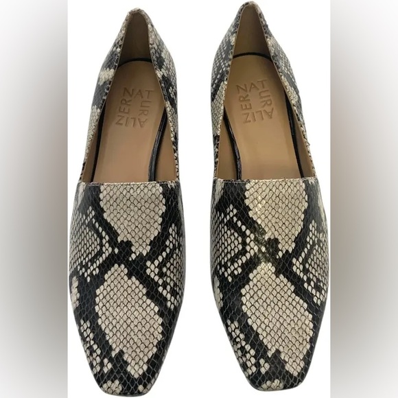 Naturalizer Shoes - Naturalizer Collette Alabaster Snakeskin Leather Loafer 8.5 EUC